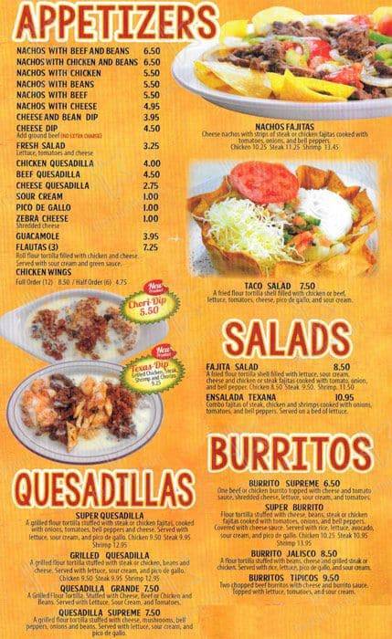 Menu at Los Arcos restaurant, Gastonia, 300 N New Hope Rd