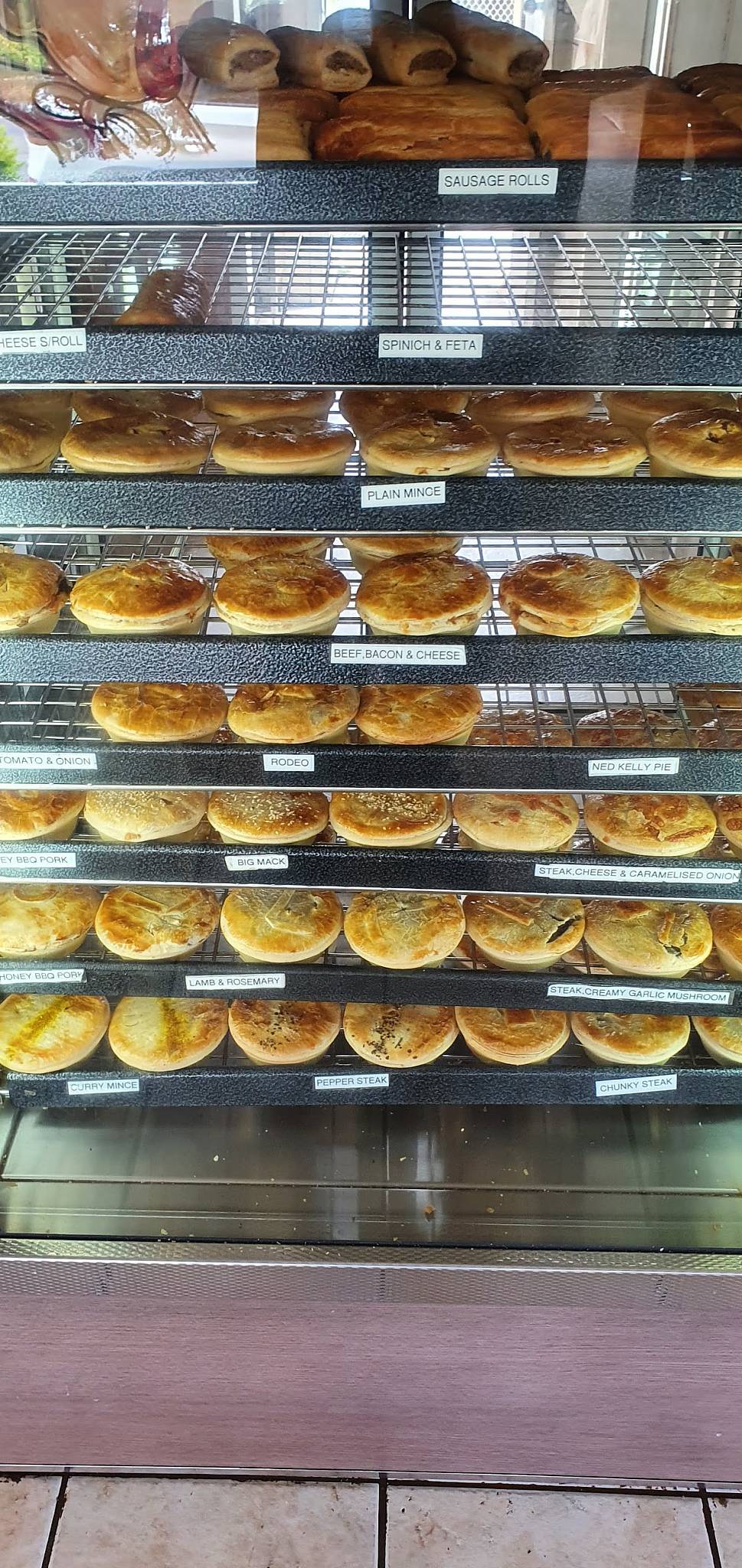 Menu at Blackbutt Bakery, Blackbutt