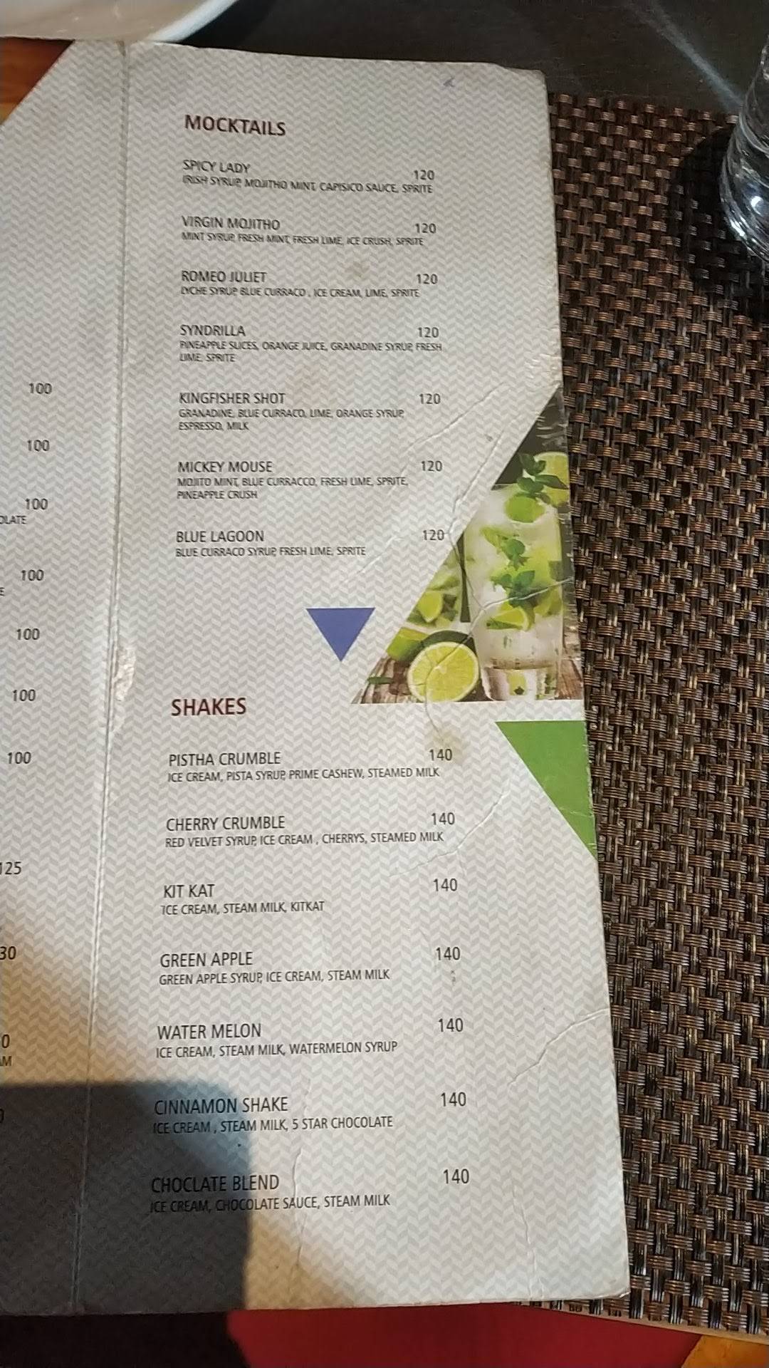 Menu at CHERRY'S SWEET HOUSE, Vijayawada