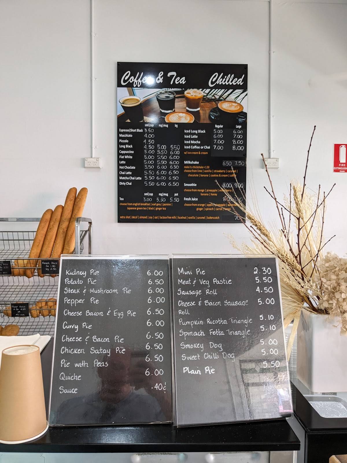 Menu at French Hot Bread cafe, Maryborough