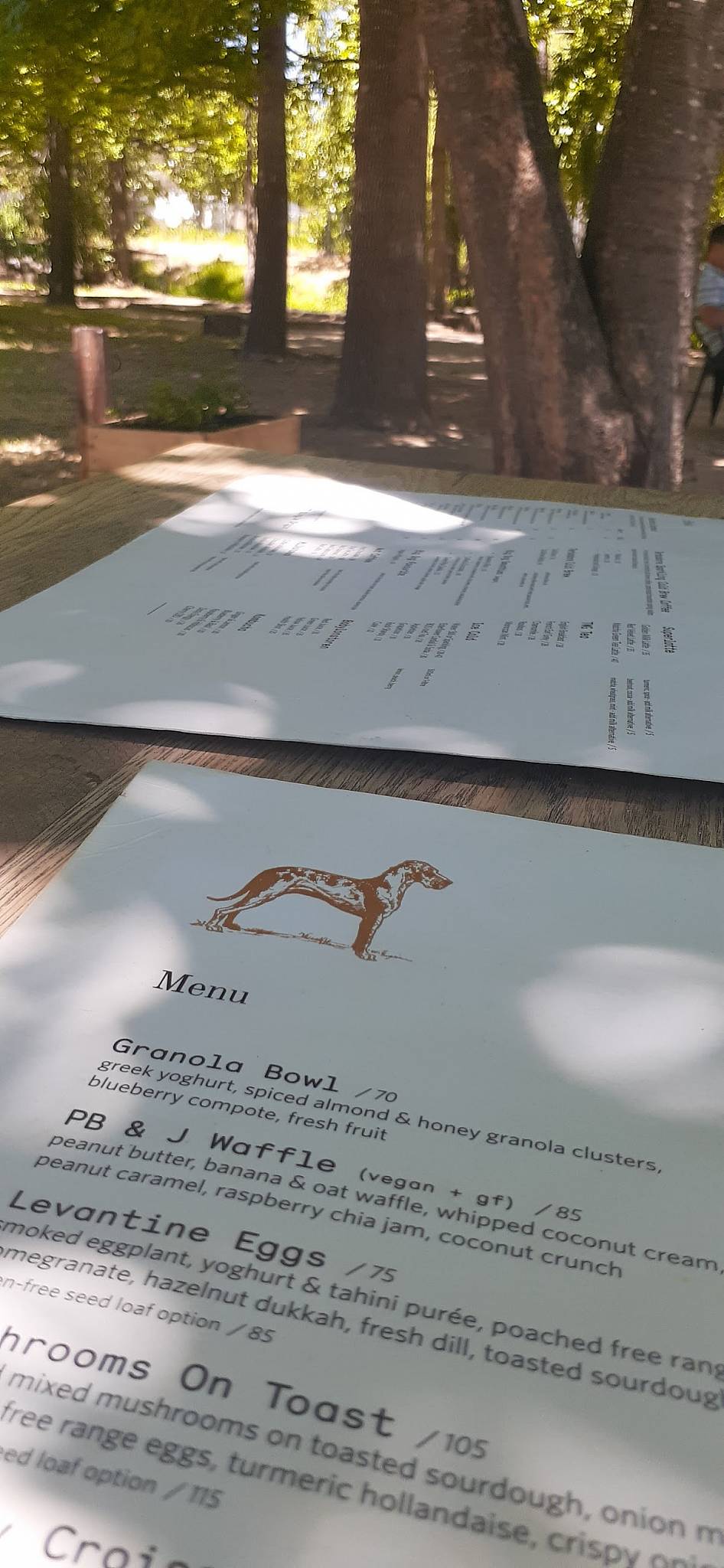 Menu at Terbodore Café Franschhoek cafe, Franschhoek