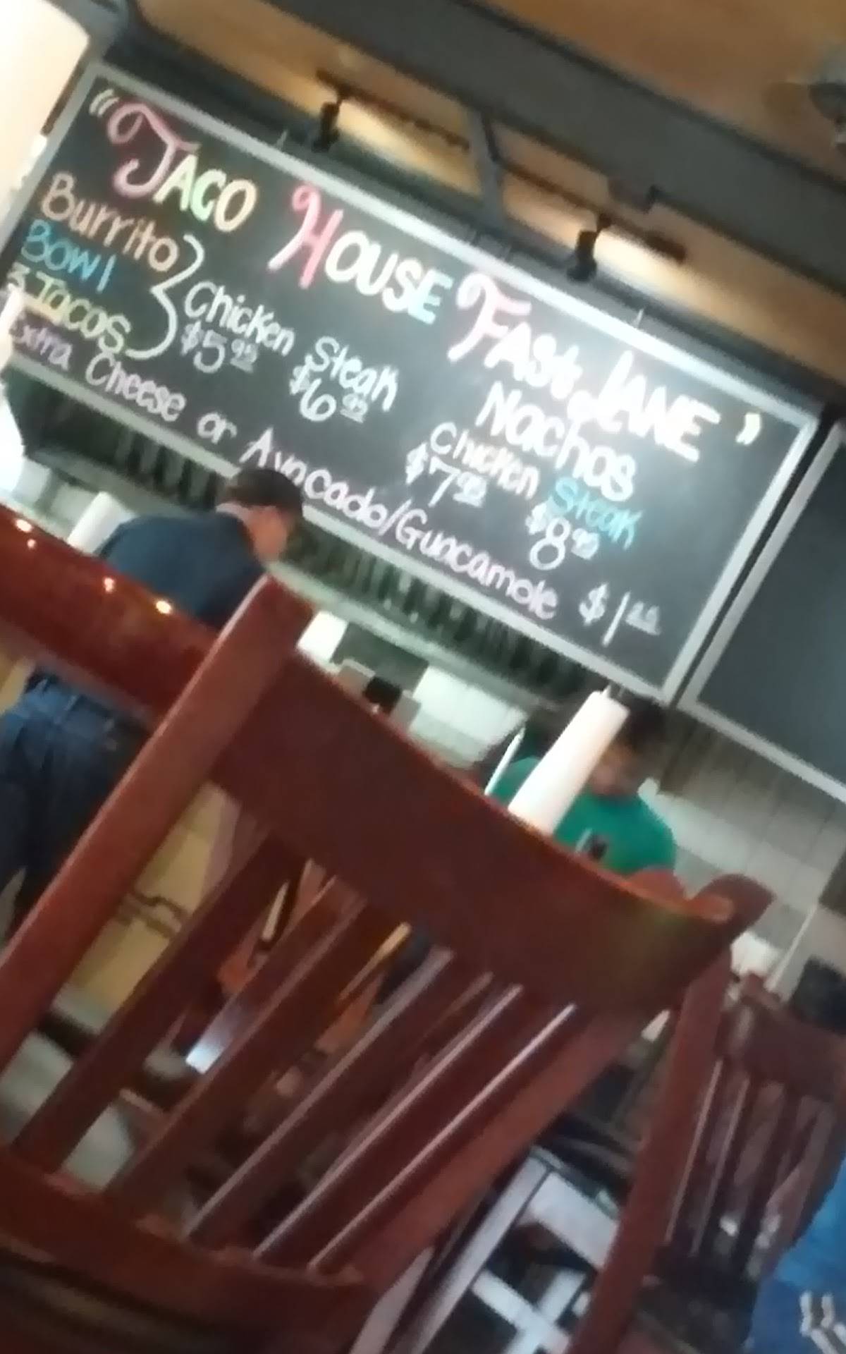 Menu at Taco House restaurant, Calhoun, 803 S Wall St