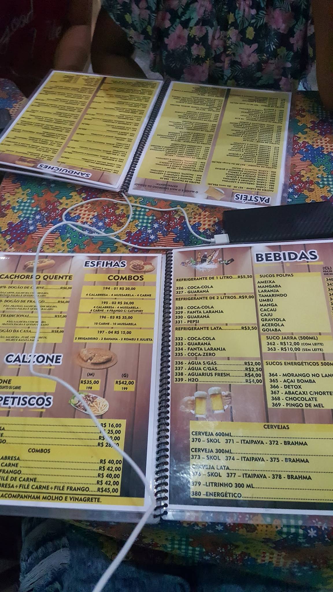 Menu Em Casa Da Tapioca Pub Bar Aracaju Bairro