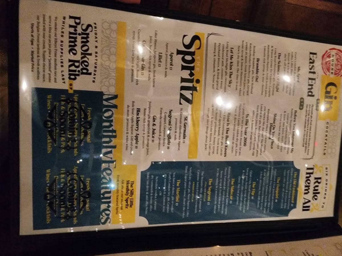 Menu at The Unicorn Tavern pub & bar, Grand Haven