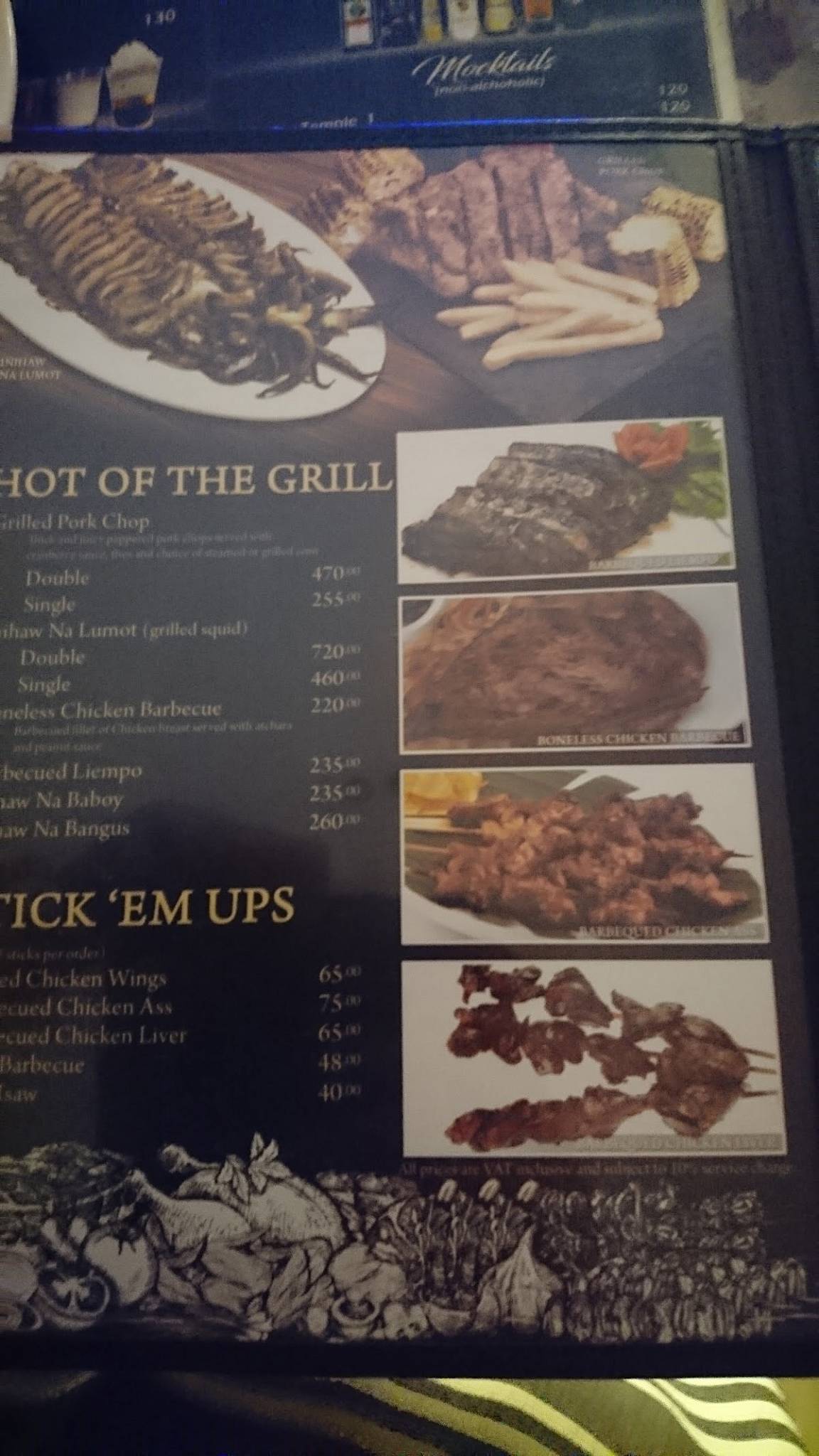 Menu at Iago’s Restaurant, Quezon City
