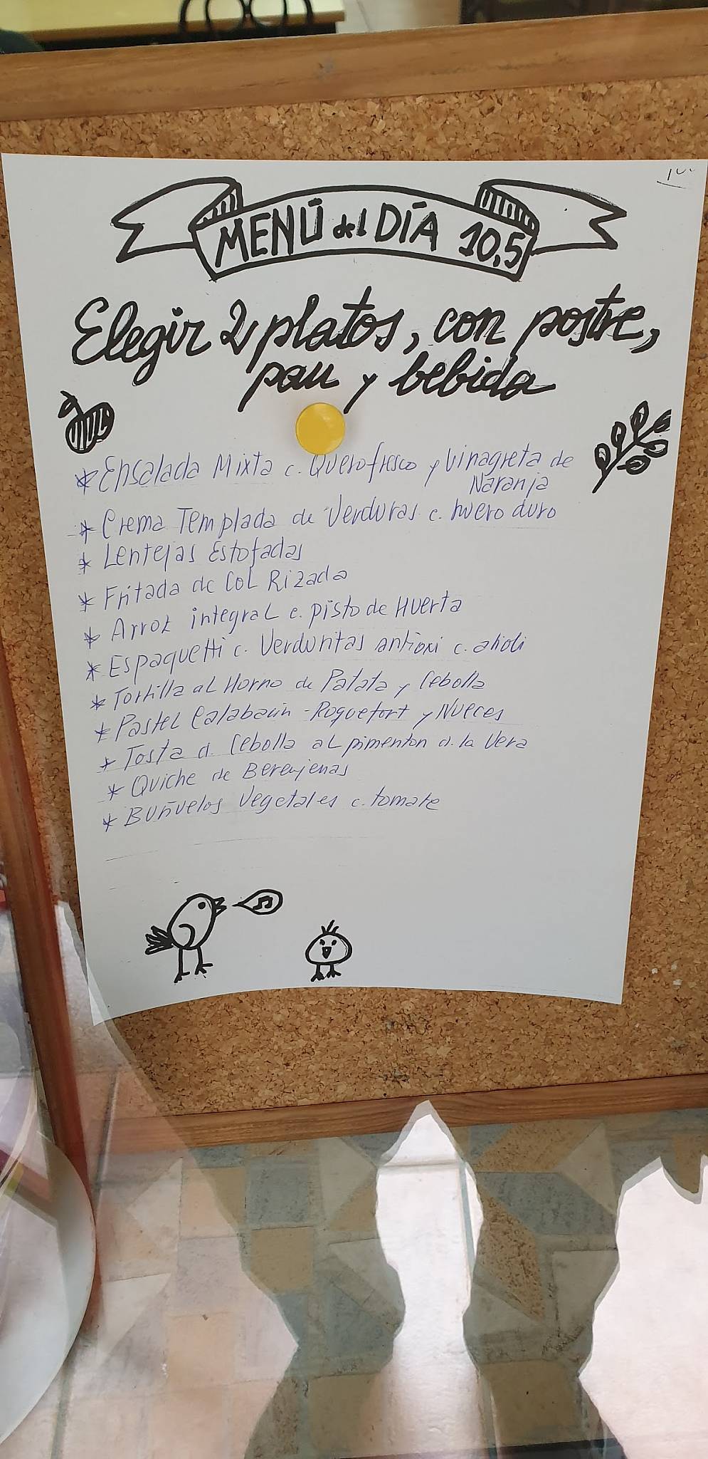 Carta del restaurante La Olla Vegetal, Zaragoza