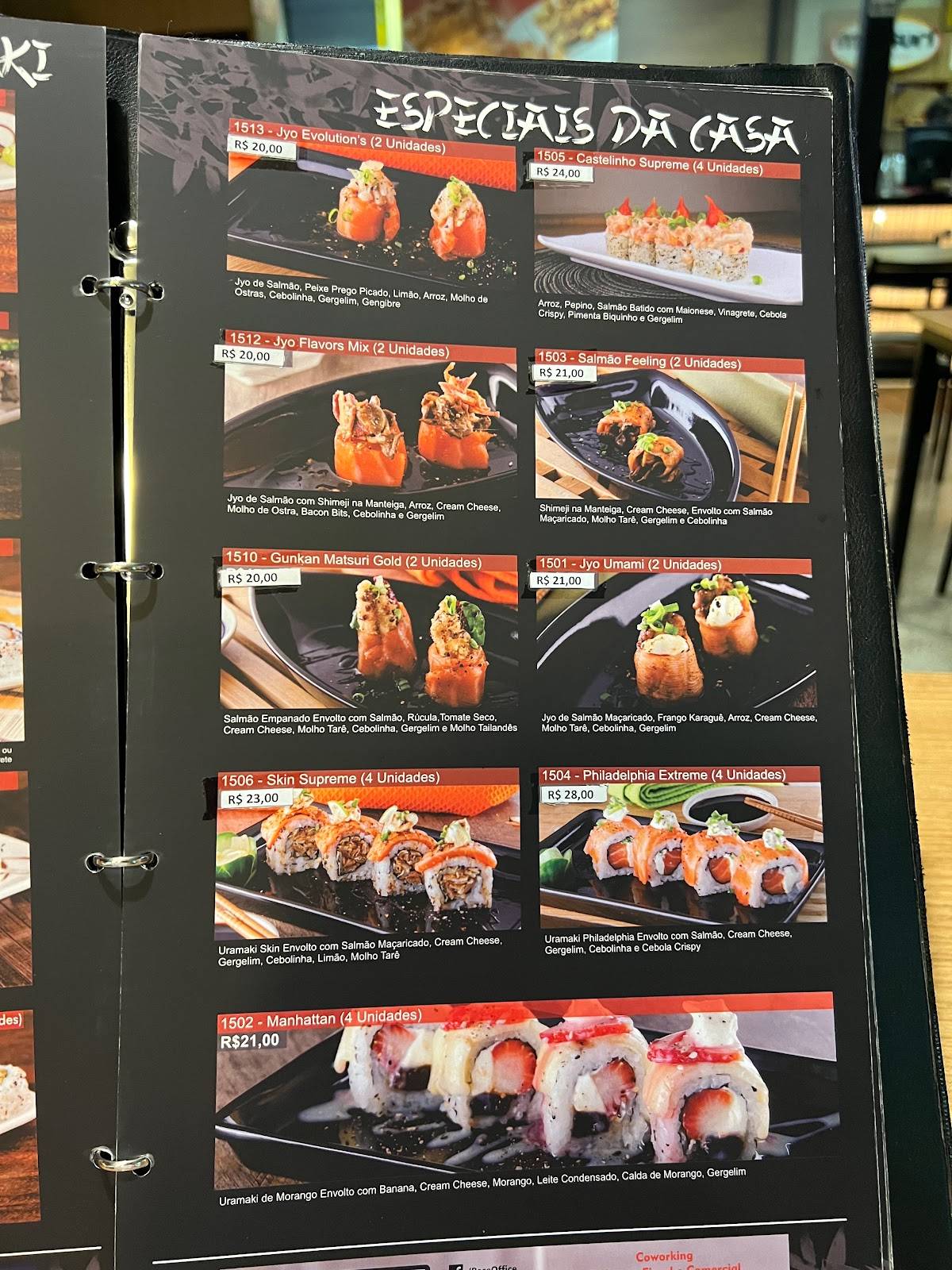 Menu em Matsuri Japanese e Roberto's Pastel restaurante, Maringá, Av. Mauá