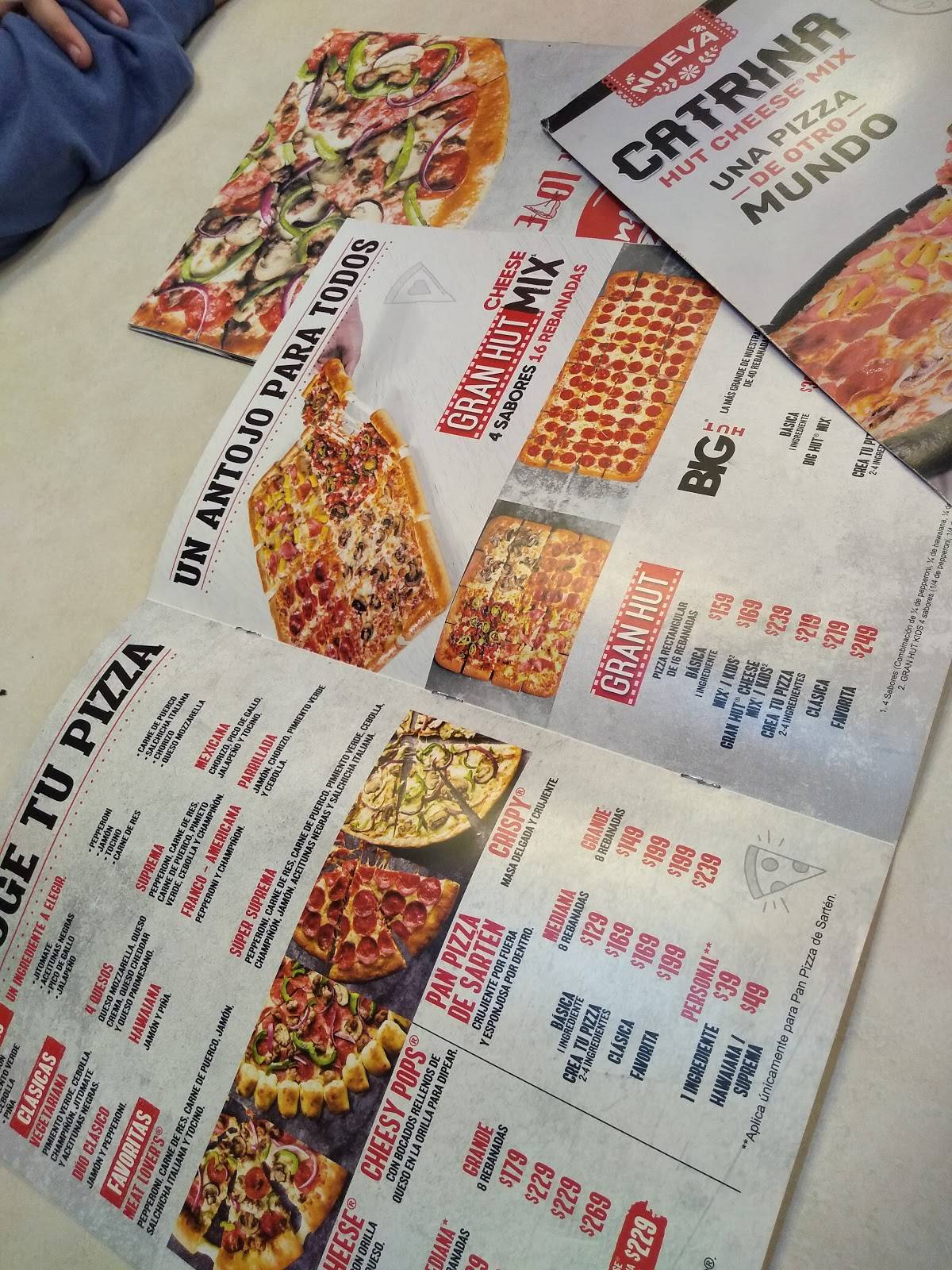 Carta del restaurante Pizza Hut, Monterrey, Av. Cuauhtémoc
