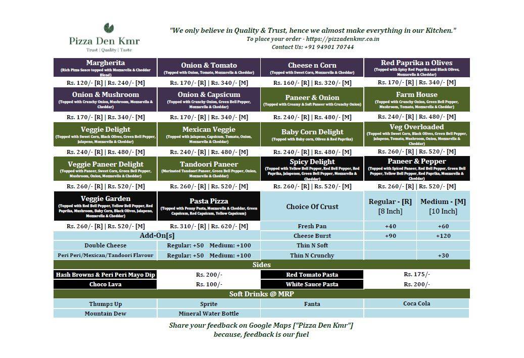 Menu at Food Premium, Kamareddy