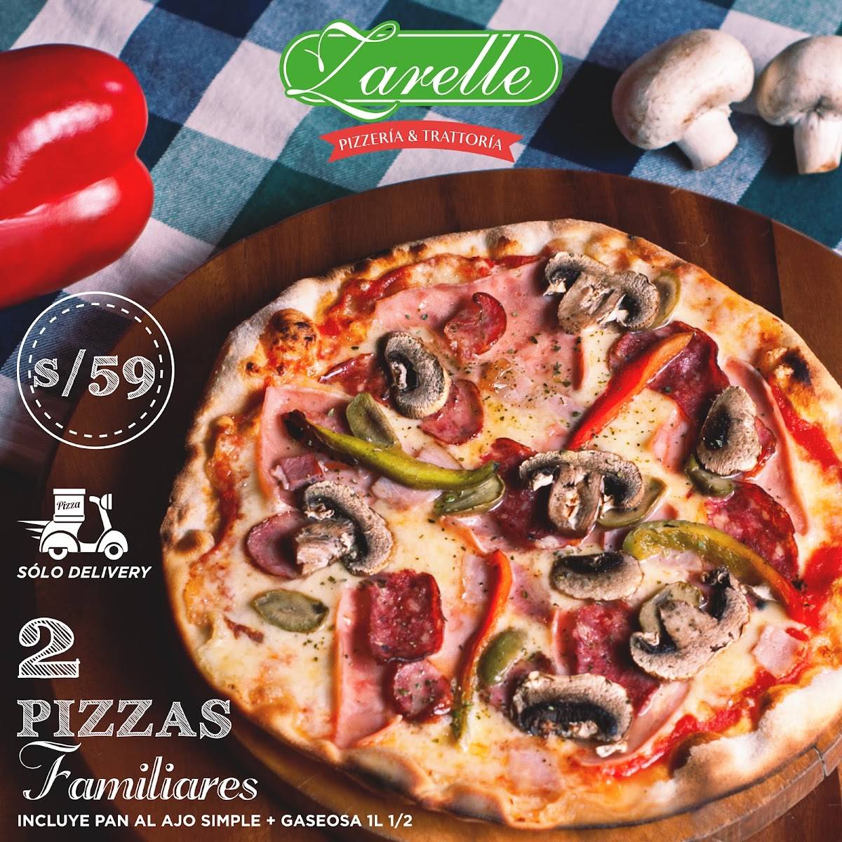 Carta de Pizzería Zarelle, Magdalena del Mar, Jr. Cuzco 471