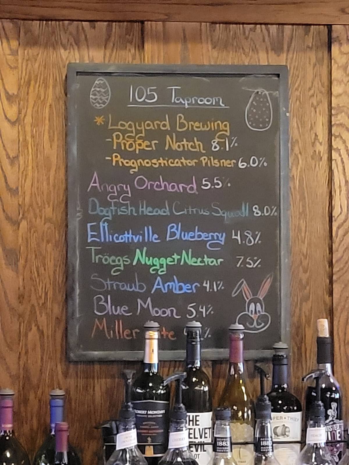 Menu at Table 105 pub & bar, Kane