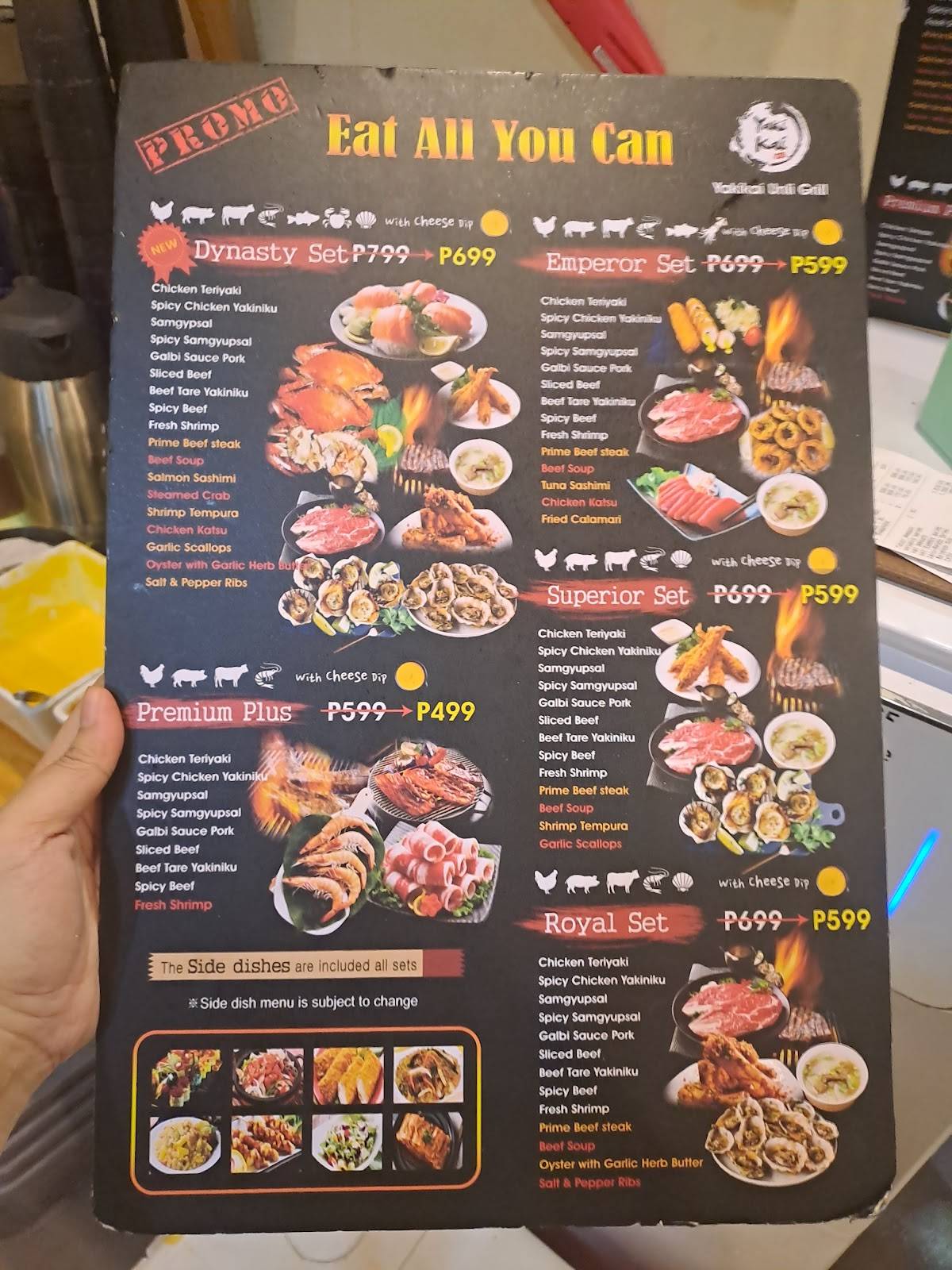 Menu at Yakikai Unli Grill restaurant, Quezon City