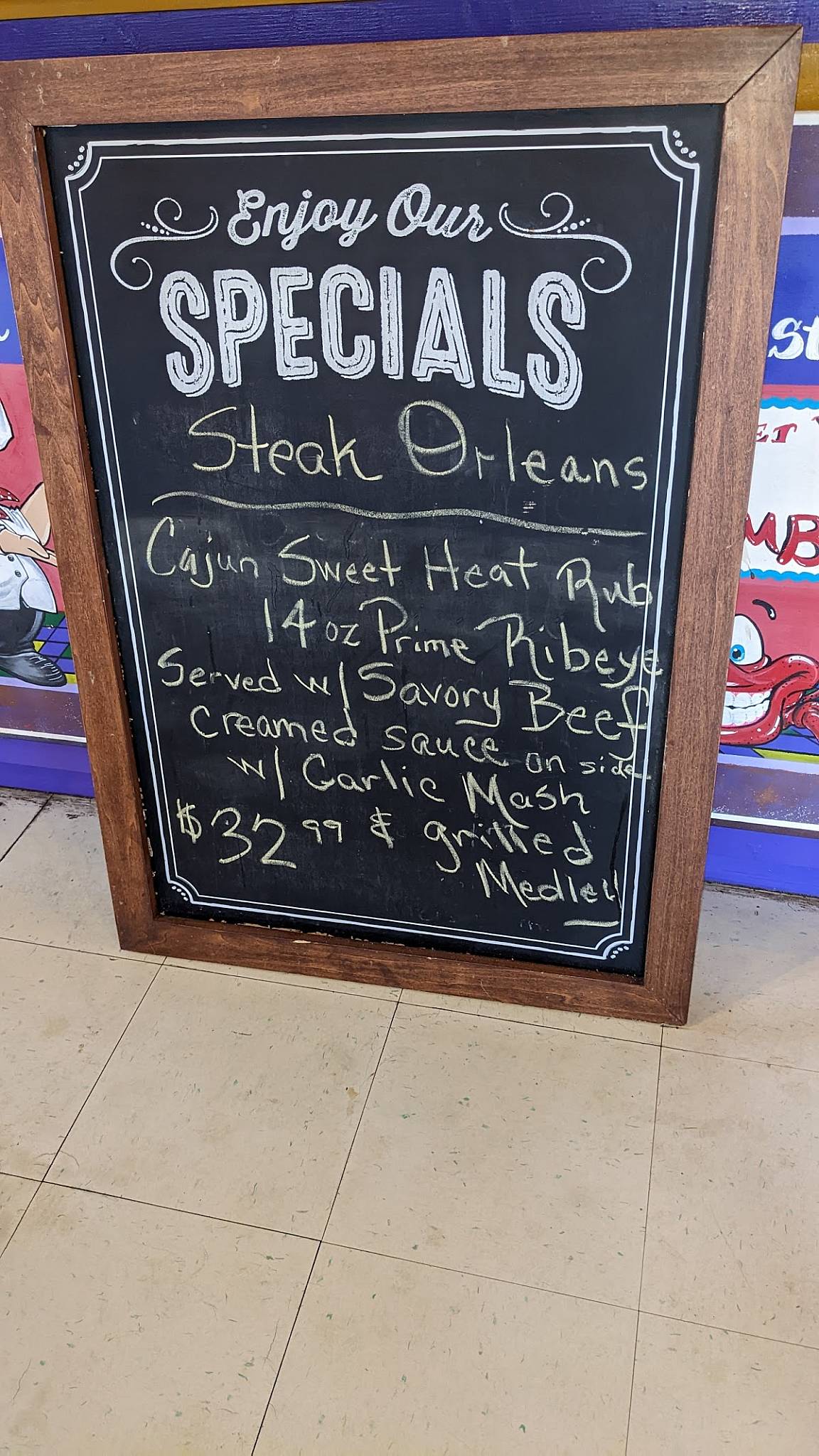 Menu At The Real New Orleans Style Restaurant, Marble Falls, RM 1431