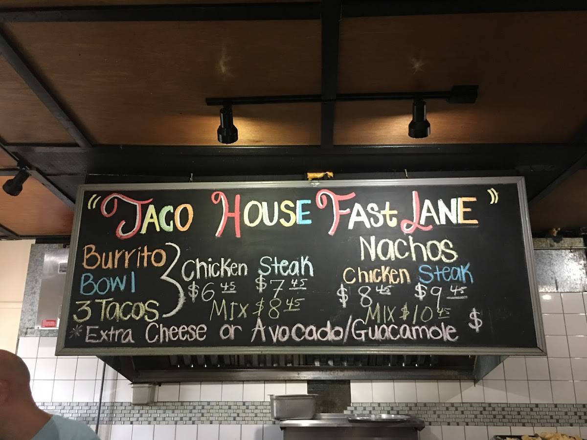 Menu at Taco House restaurant, Calhoun, 803 S Wall St