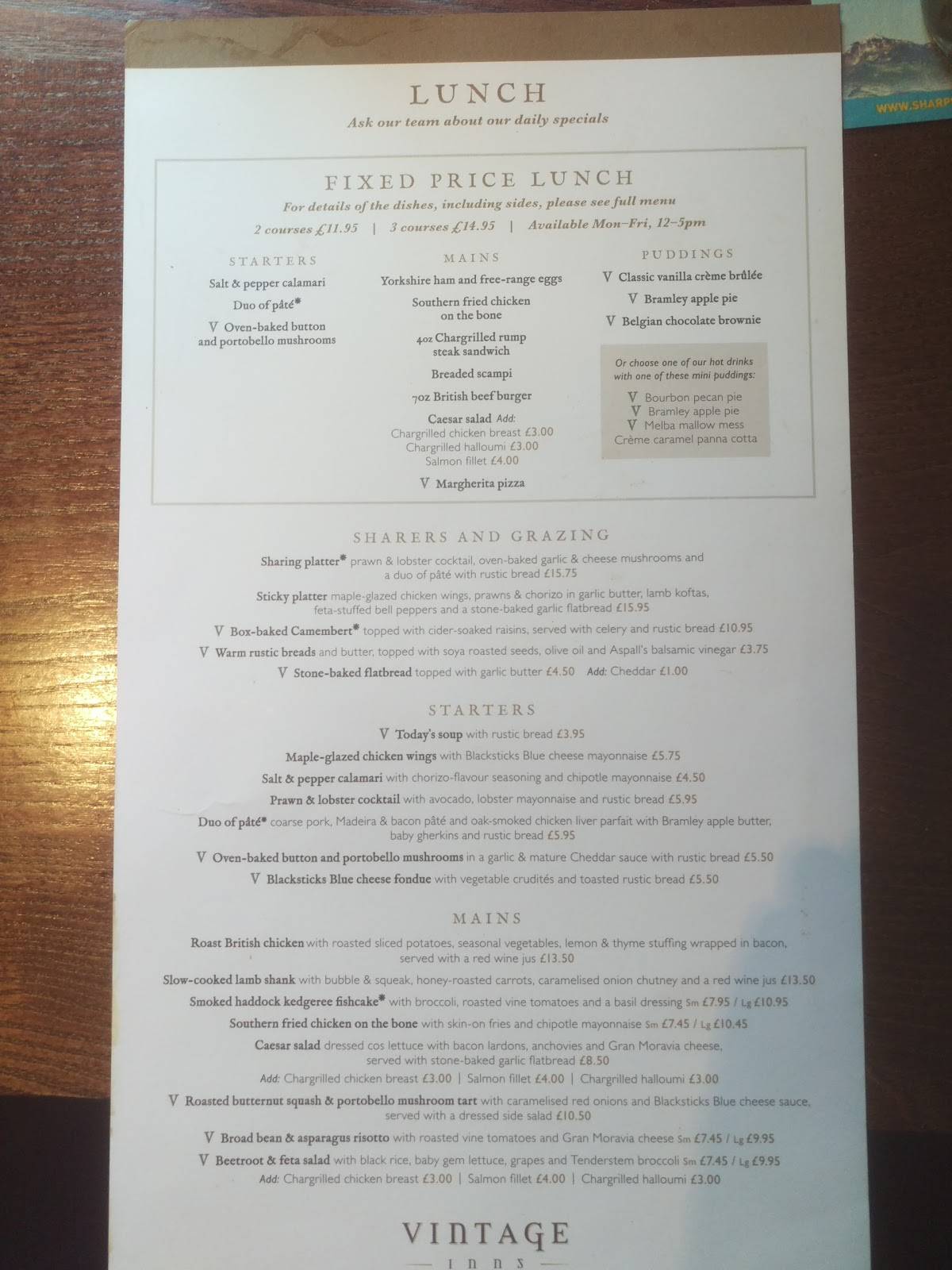 Menu at The Crown pub & bar, Broxbourne, Old Nazeing Rd