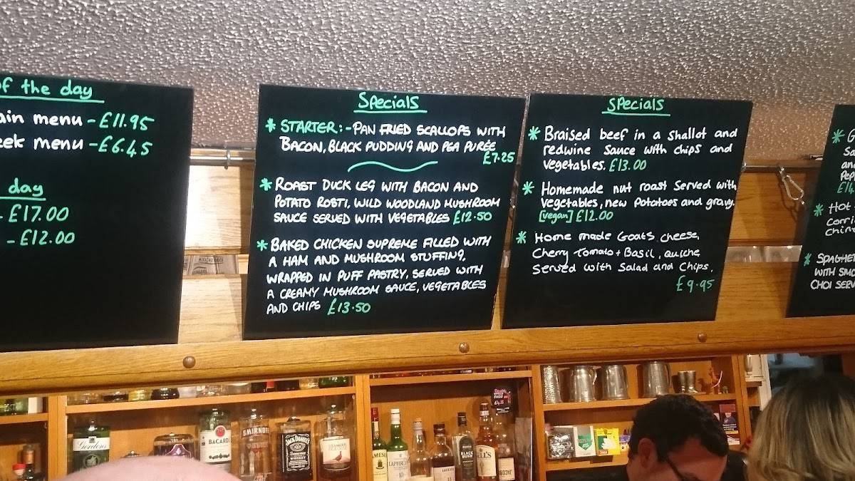 Menu at The Tudor Arms pub & bar, Slimbridge