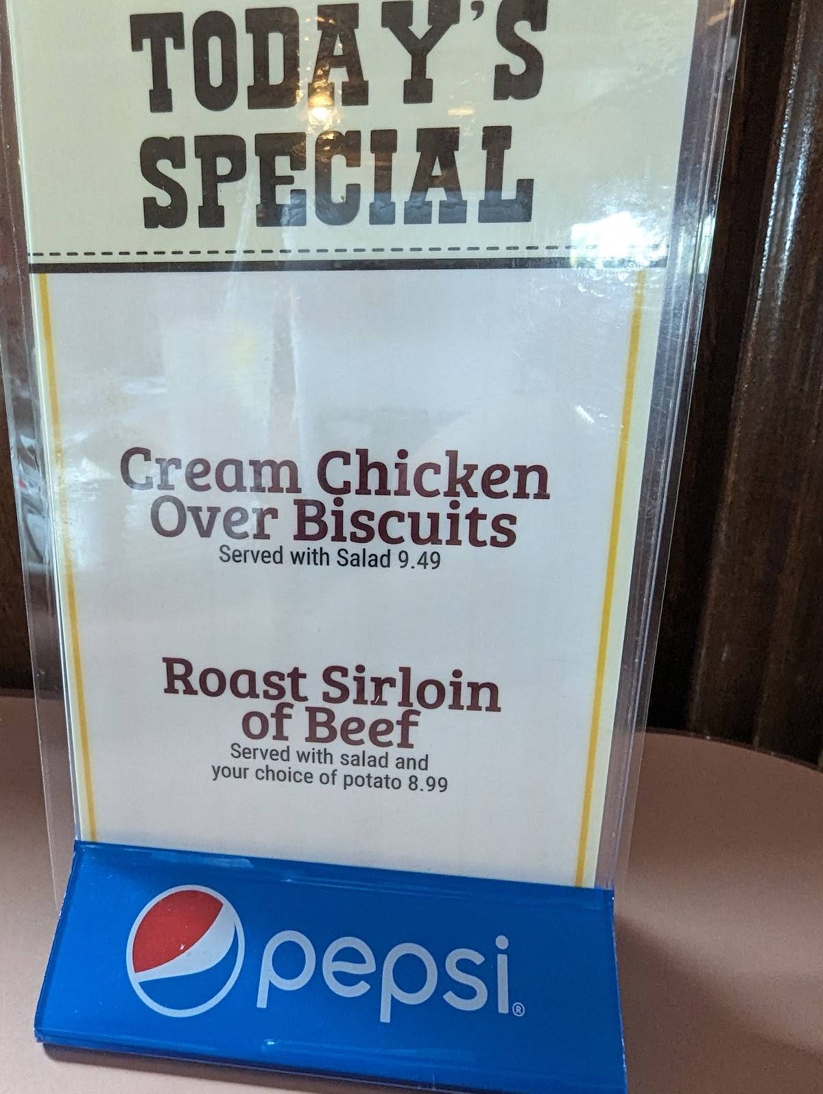Menu at Yankee Kitchen Restaurant, Vienna Center