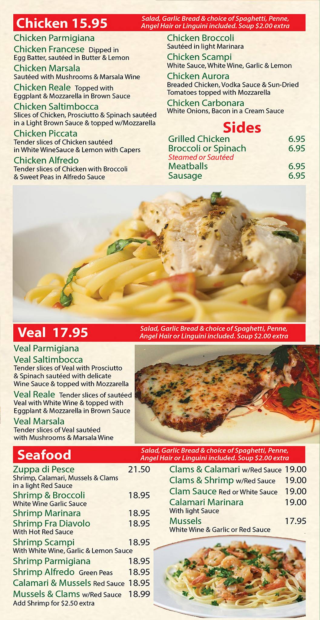 Menu at Amato's Pizzeria (Newton), Newton