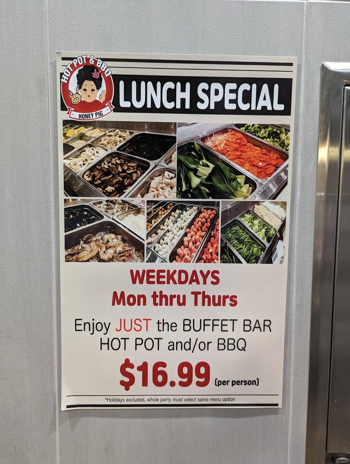 Menu at Honey Pig Hot Pot + Korean BBQ, Manassas