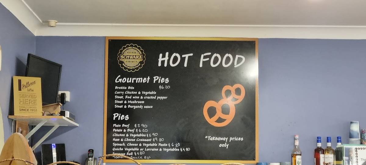 Menu at Bakery Patisserie Schwarz, Wentworth Falls