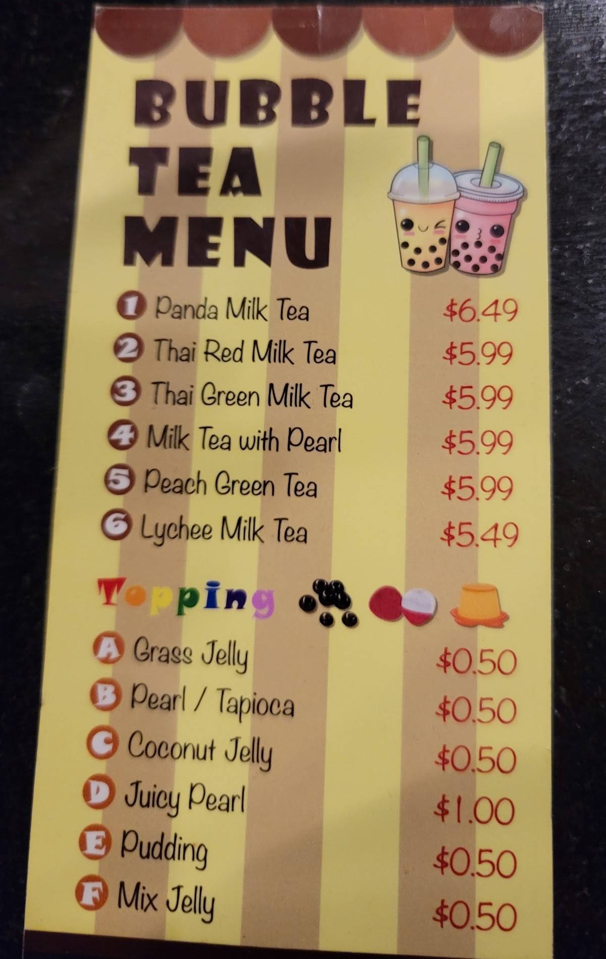 Menu at Brooklyn Tomato restaurant, Spruce Grove