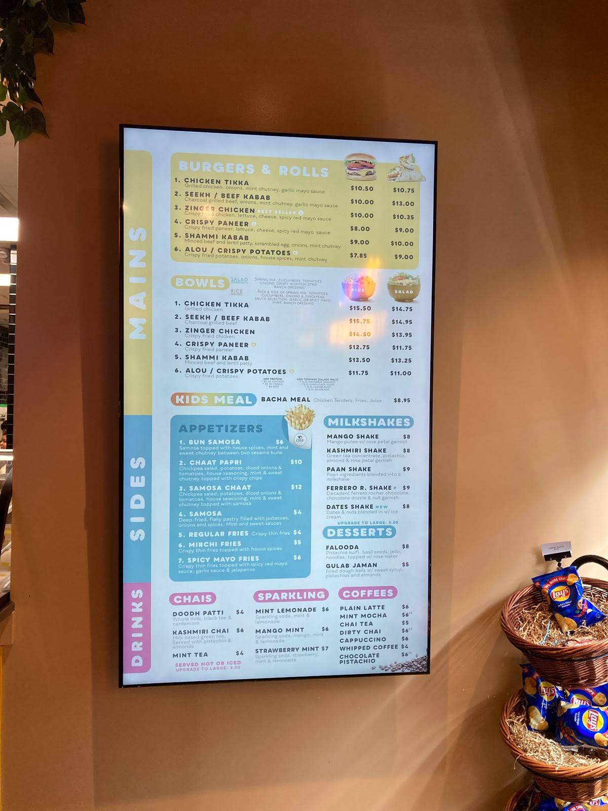 Menu at CHA Street Food (Tysons Corner Mall) restaurant, Tysons