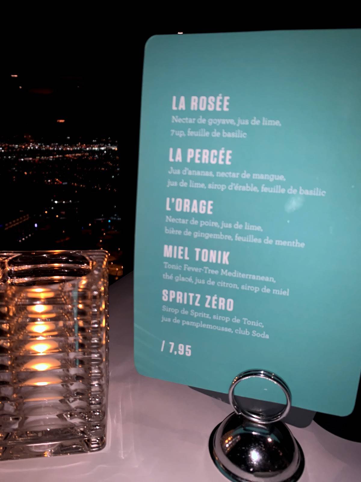 Menu Au Ciel Bistro Bar Tournant Qu Bec