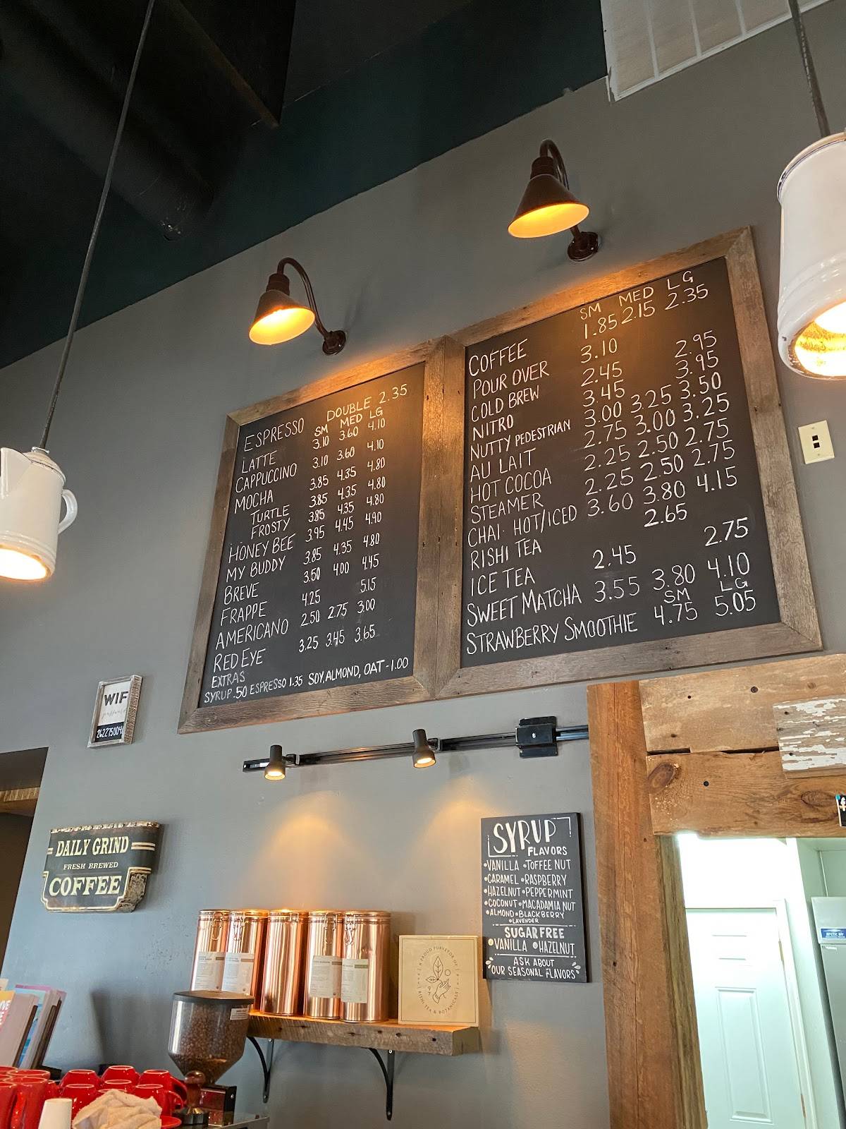 Menu at Coffee Mill cafe, FontanaonGeneva Lake