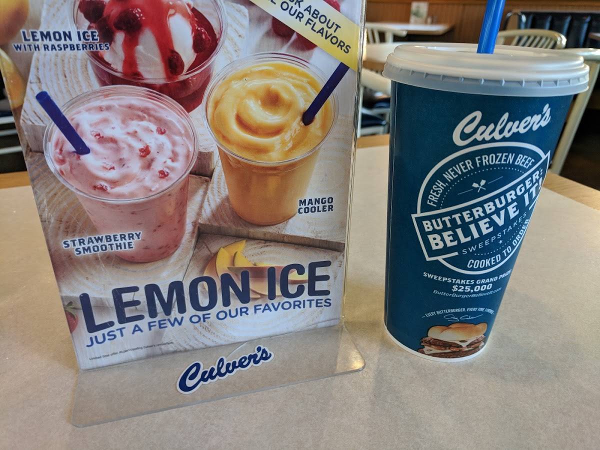 Menu at Culver’s fast food, Flower Mound, Flower Mound Rd