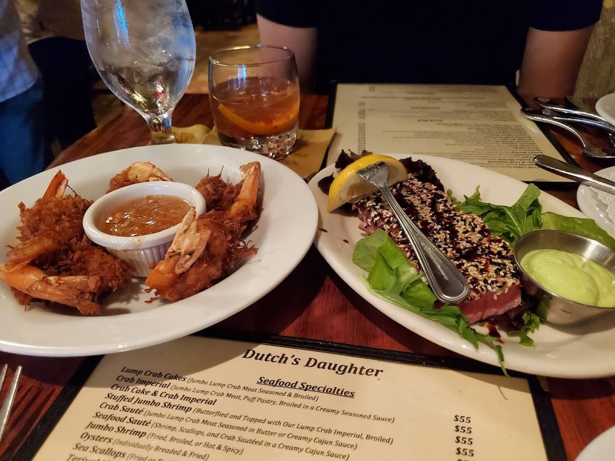 Menu at Dutch's Daughter steakhouse, Frederick, 581 Himes Ave