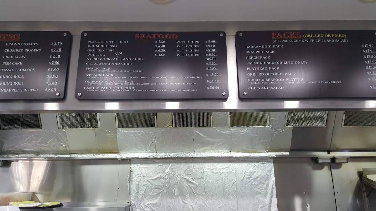 Menu at Fish Master Seafood Willoughby restaurant, Willoughby
