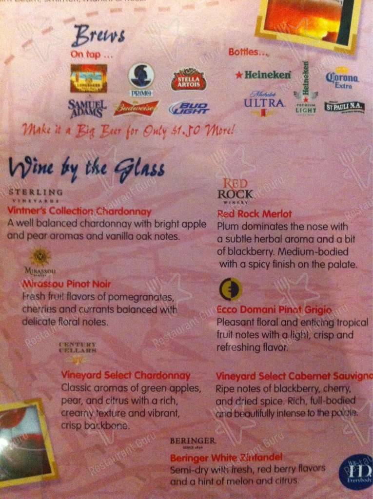 Menu at Stinger Rays Tropical Bar and Grill, Honolulu