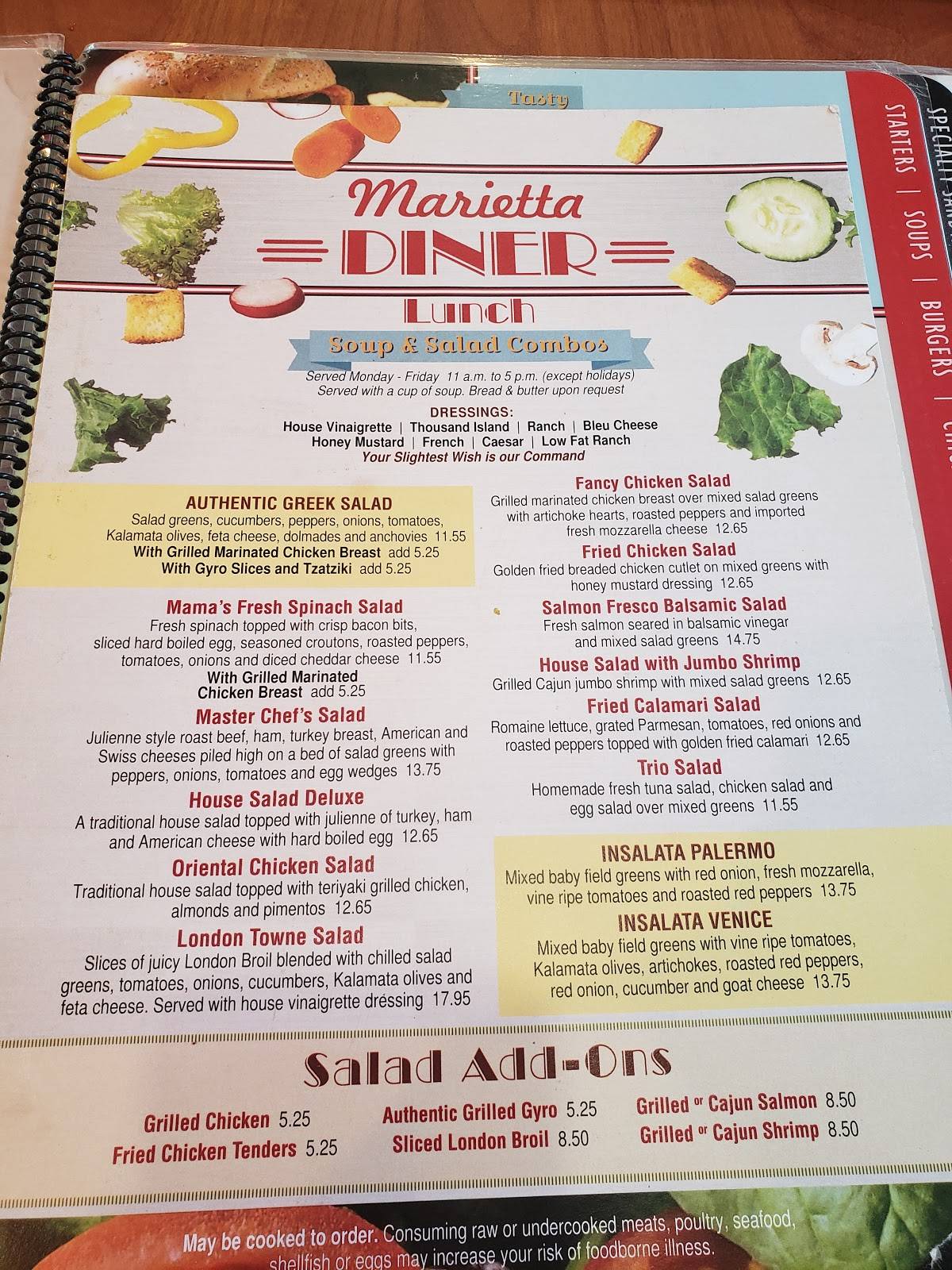 Menu At Marietta Diner Restaurant Marietta menu-at-marietta-diner-restaurant-marietta
