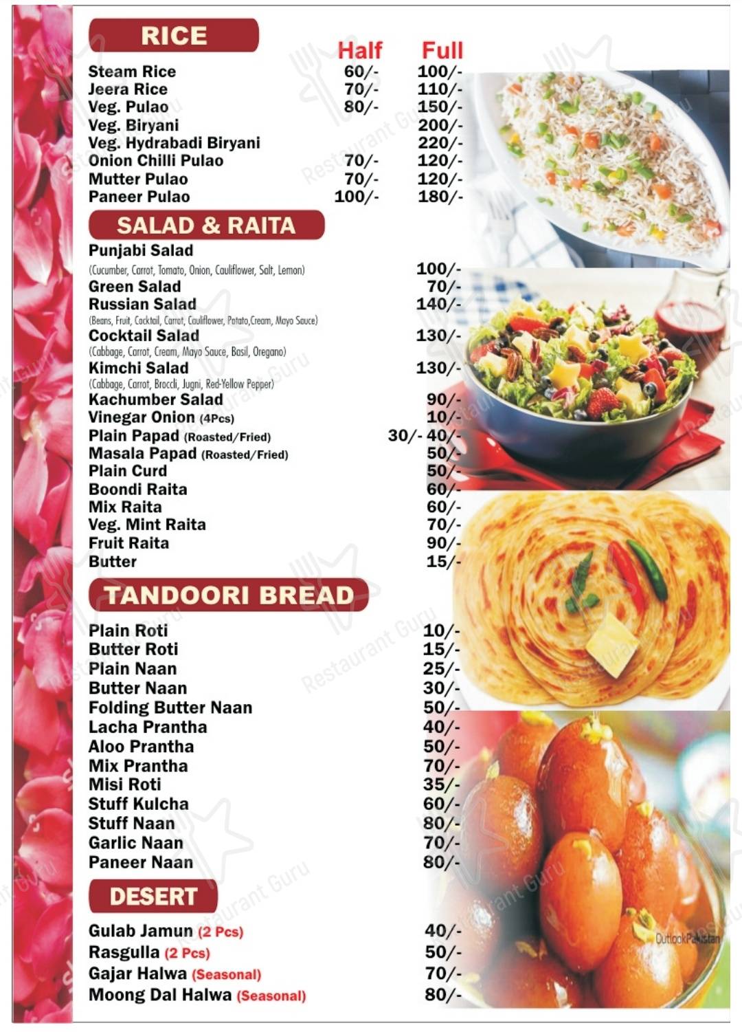 Menu at Mumbai restaurant(multicuisine), Jalandhar