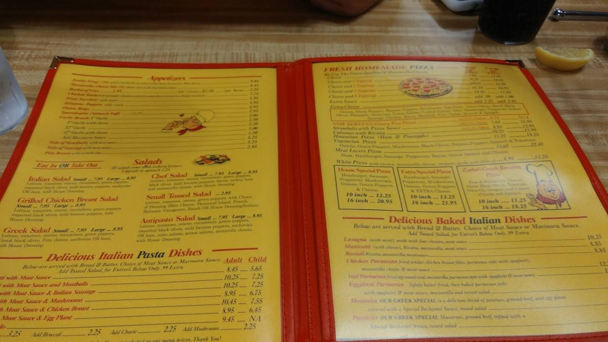 Menu at King's Famous Pizza and Pasta pizzeria, North Myrtle Beach