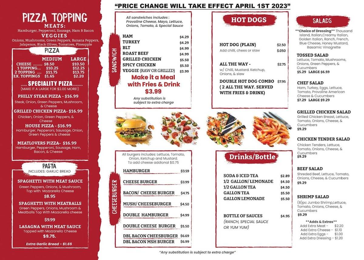 Menu at Mama Noi's Of Wadesboro pizzeria, Wadesboro