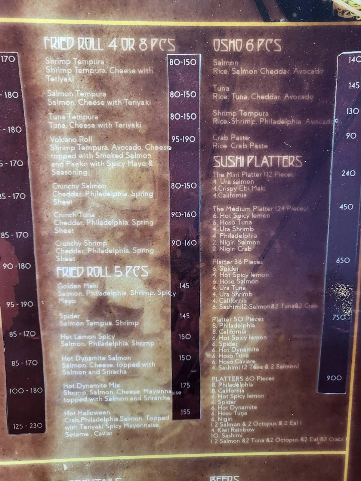 Speisekarte von Red Dragon - Asian Kitchen & Bar, Hurghada