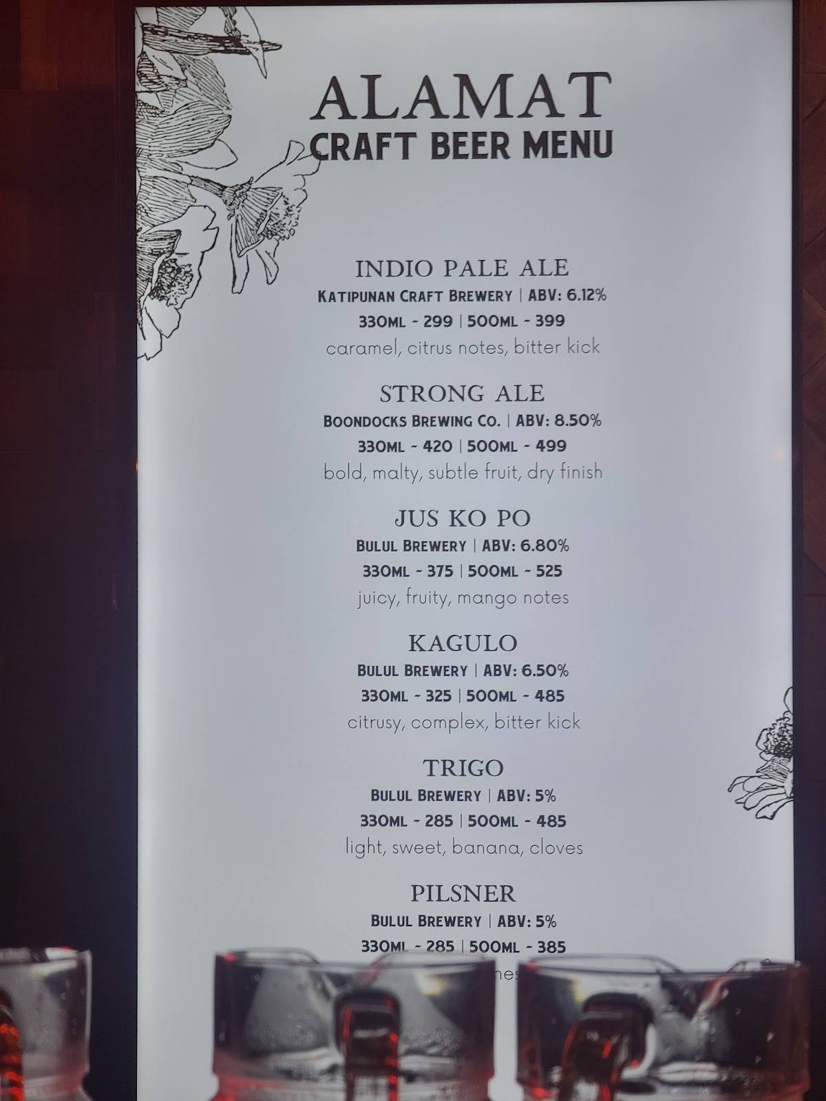 Menu At Alamat Filipino Cuisine Pub And Bar Makati