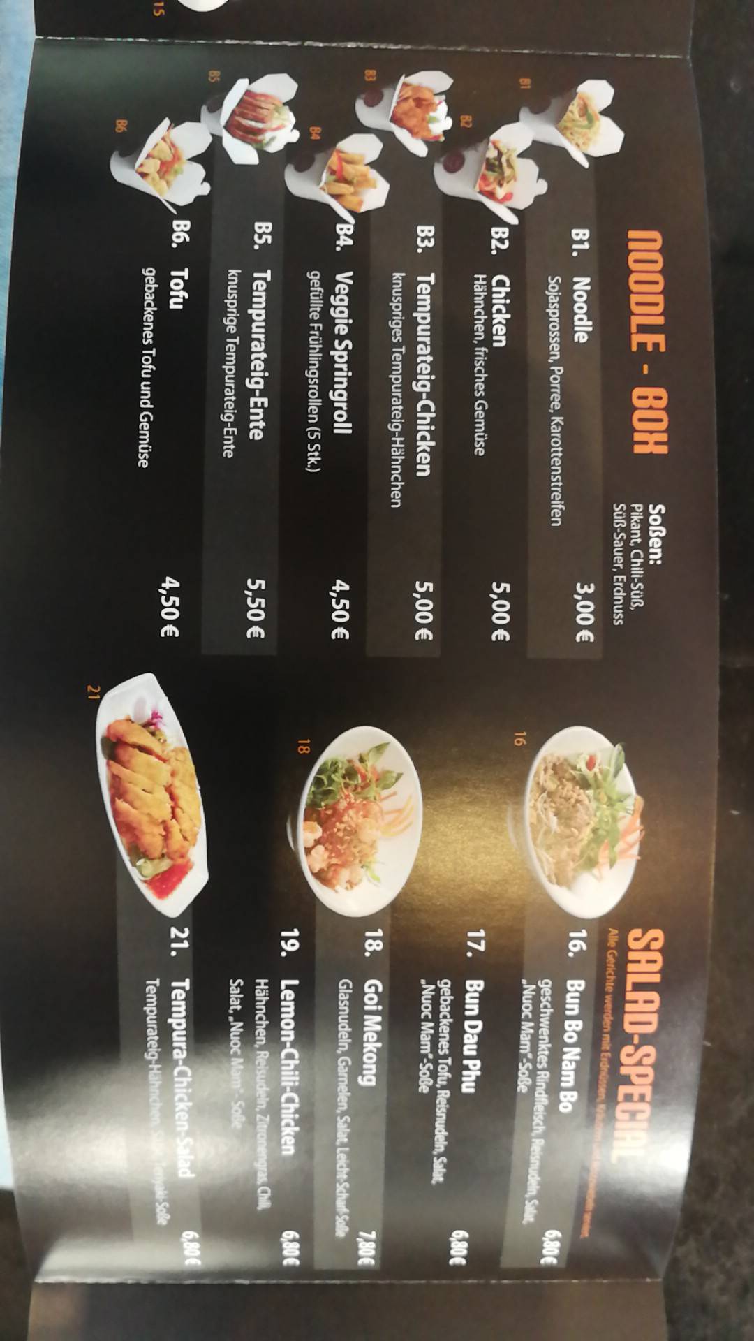 Speisekarte von Le Hung fresh asian food restaurant, Berlin