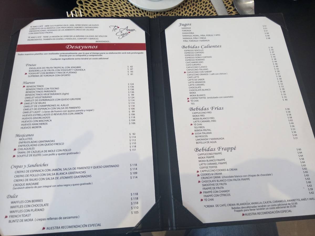 Carta de Te Amo Café, Santiago de Querétaro, Bosque del Alamo 87
