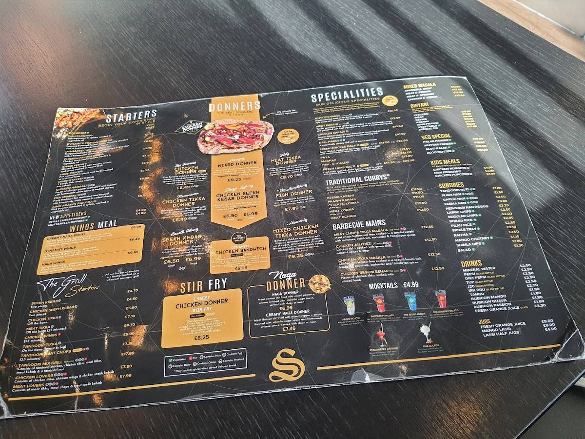 Menu At Shimlas Oldham Restaurant Oldham 1651