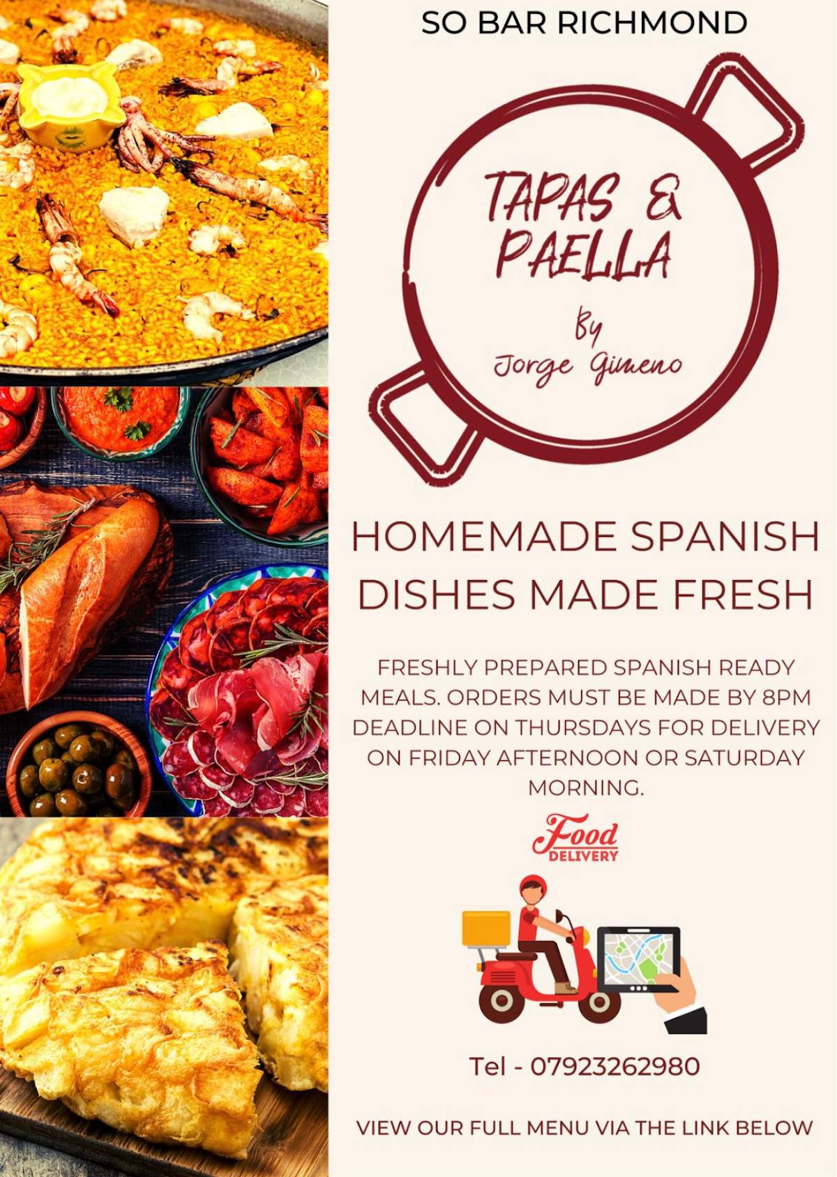 Menu at Tapas & Paella by Gimeno (SoBar Richmond), Richmond
