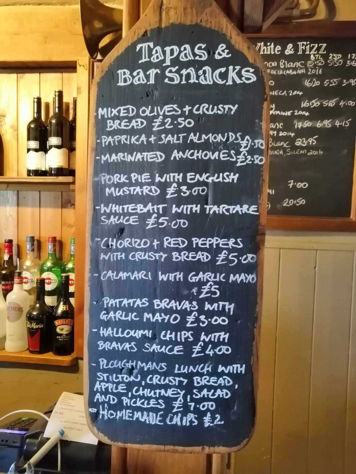 Menu at The Packhorse Inn pub & bar, Little Longstone