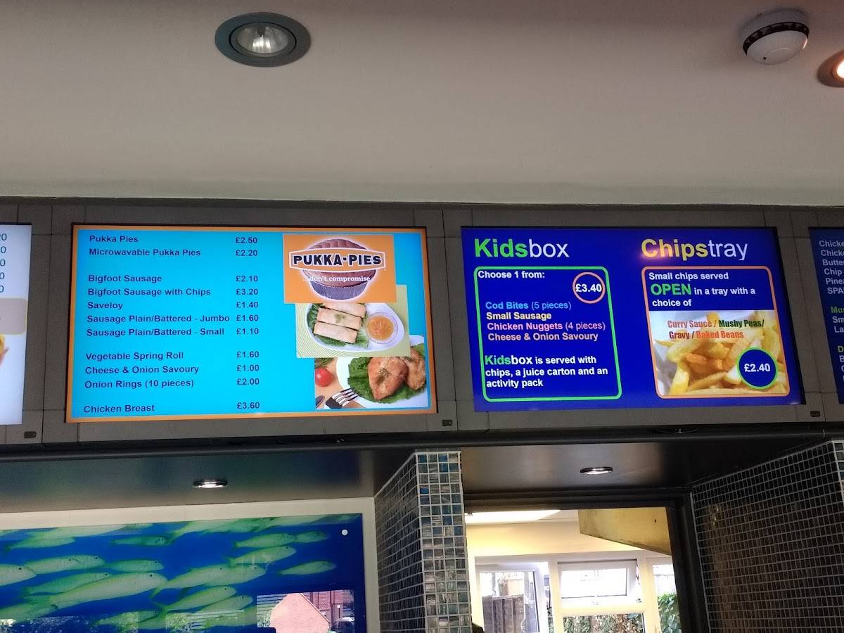 Menu at Blue Atlantic Fish & Chips restaurant, Wellingborough, 127
