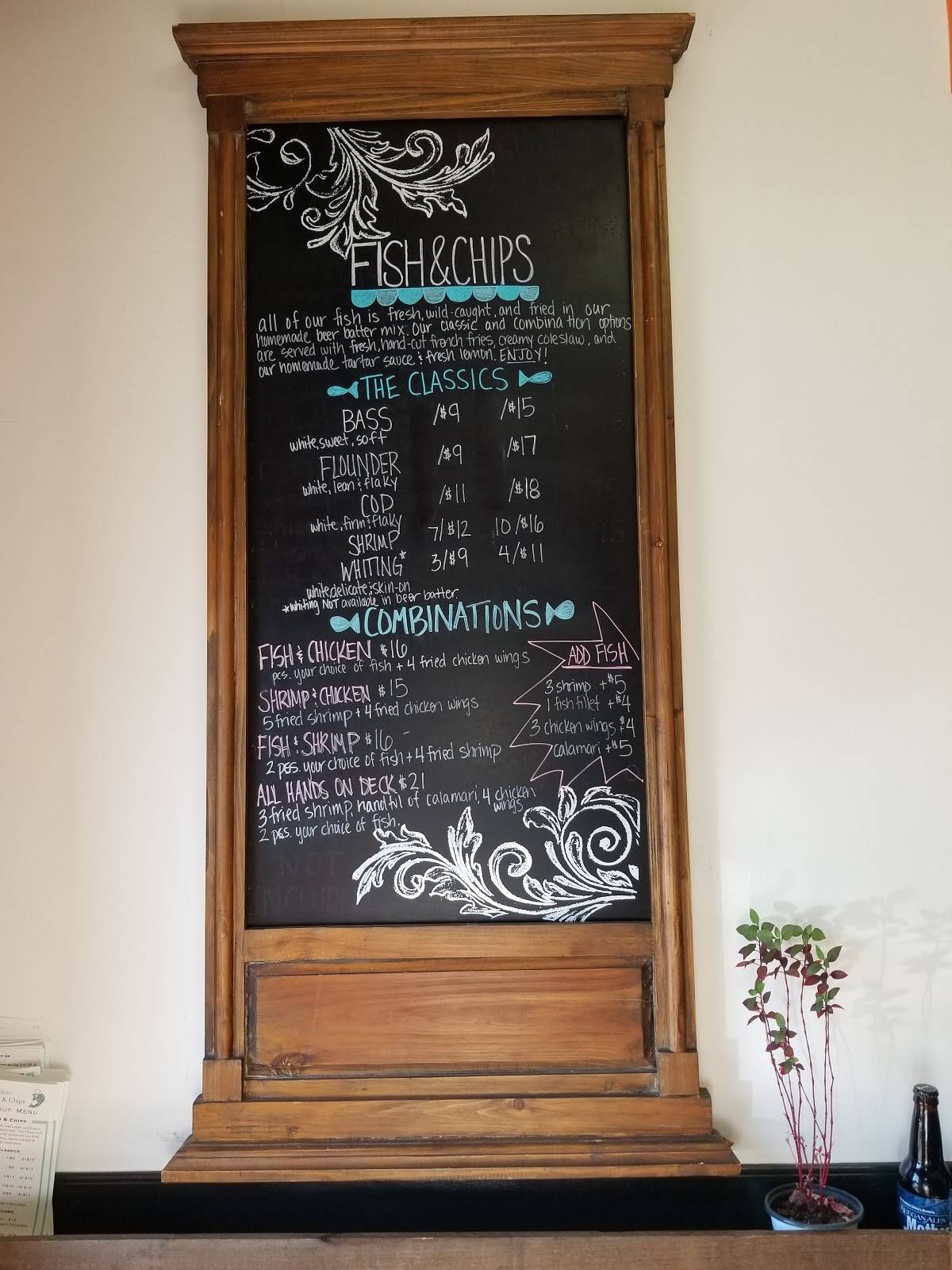 Menu at Brothers Fish & Chips pub & bar, Ossining, 172 N Highland Ave