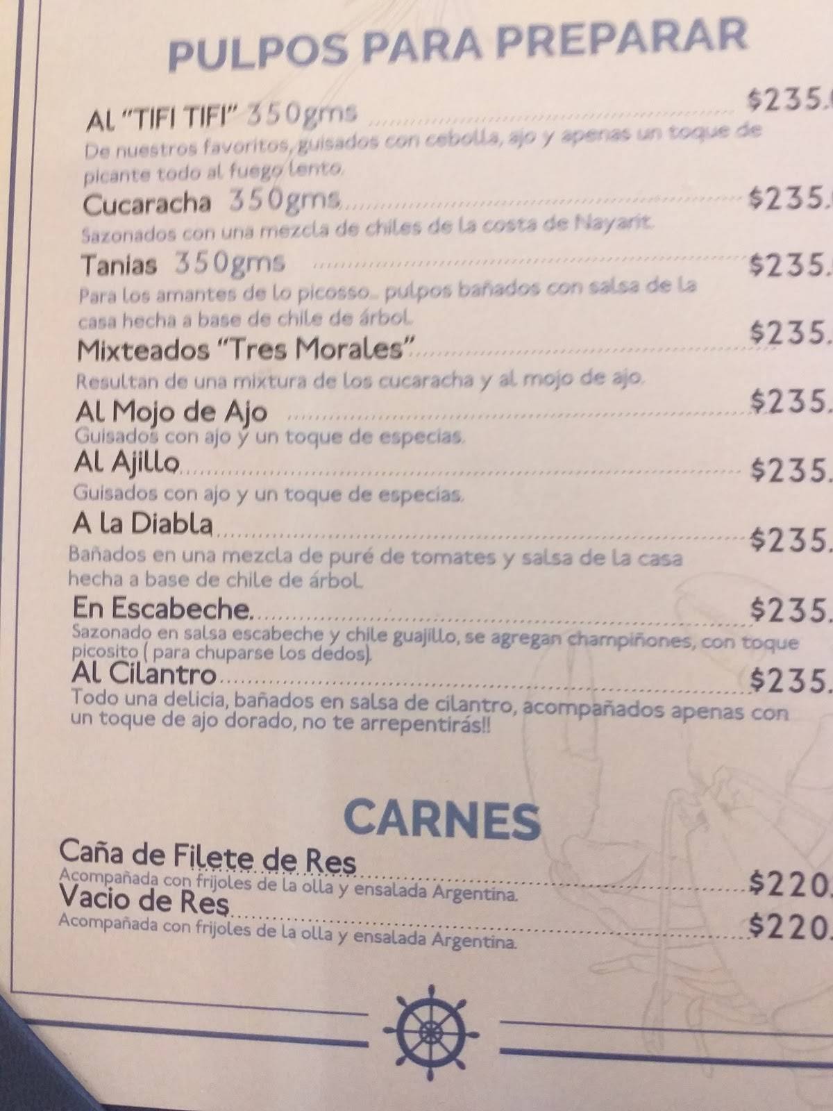 Carta del restaurante Campomar Chapalita, Guadalajara, San Dionisio 33