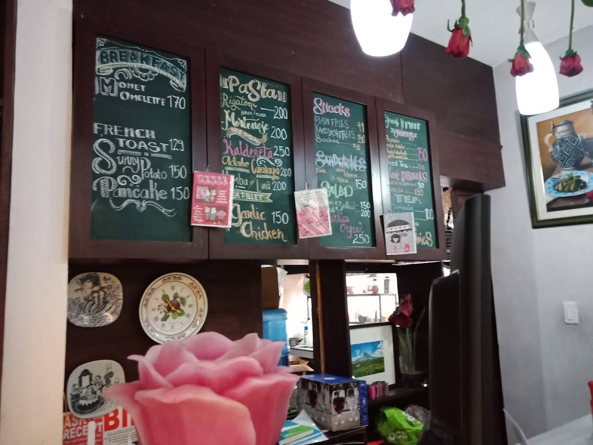 Menu at Candlelight Cafe, Lipa, President Jose P. Laurel Hwy