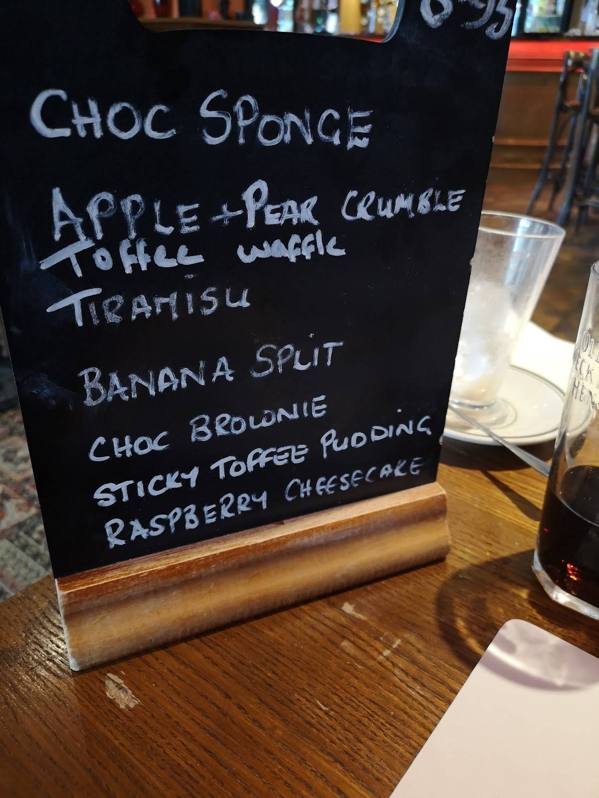 Menu at Carpenters Arms East Winch pub & bar, East Winch, Lynn Rd