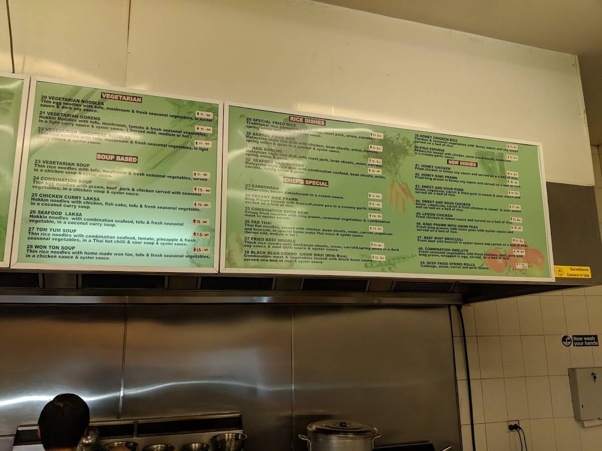 Menu at Country Noodles fast food, Dapto