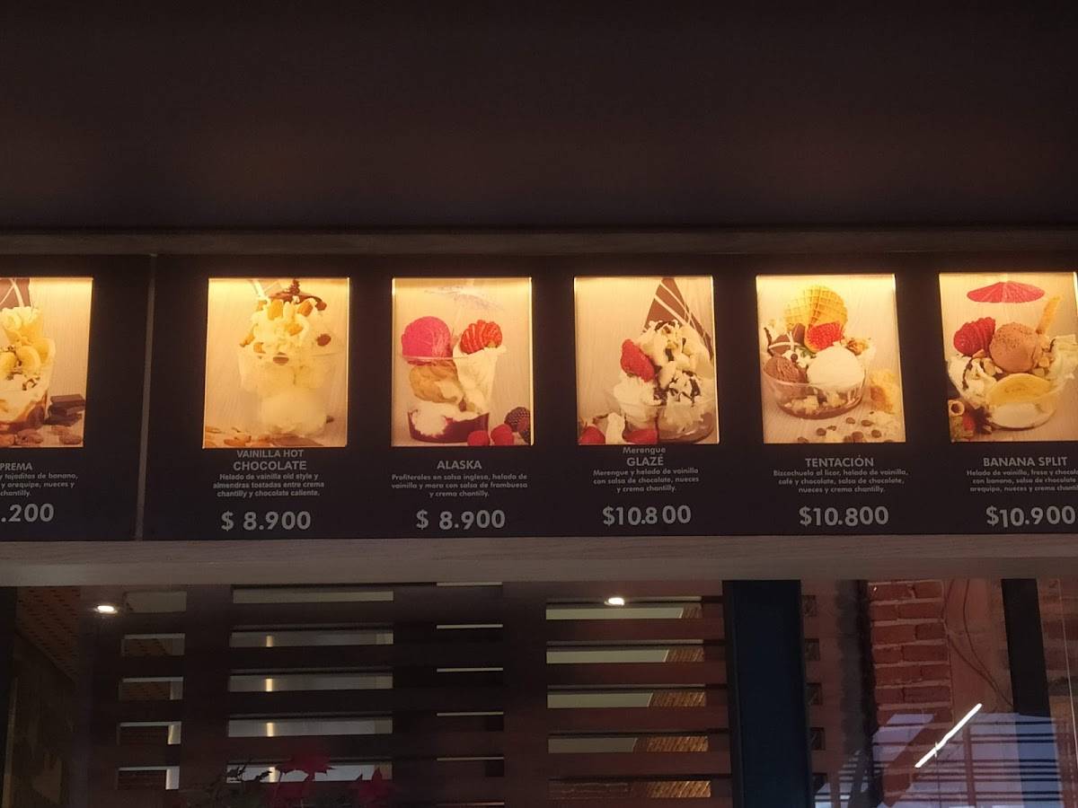 Carta del restaurante Crepes & Waffles Centro Comercial Ventura